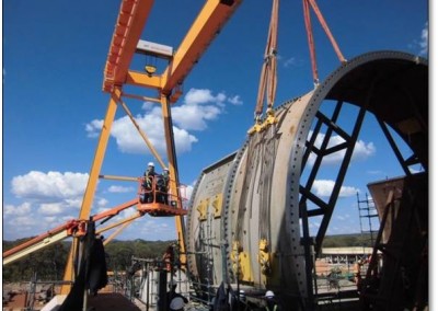 Erection of Sag Mill 12.2dia x 4.2 ESL